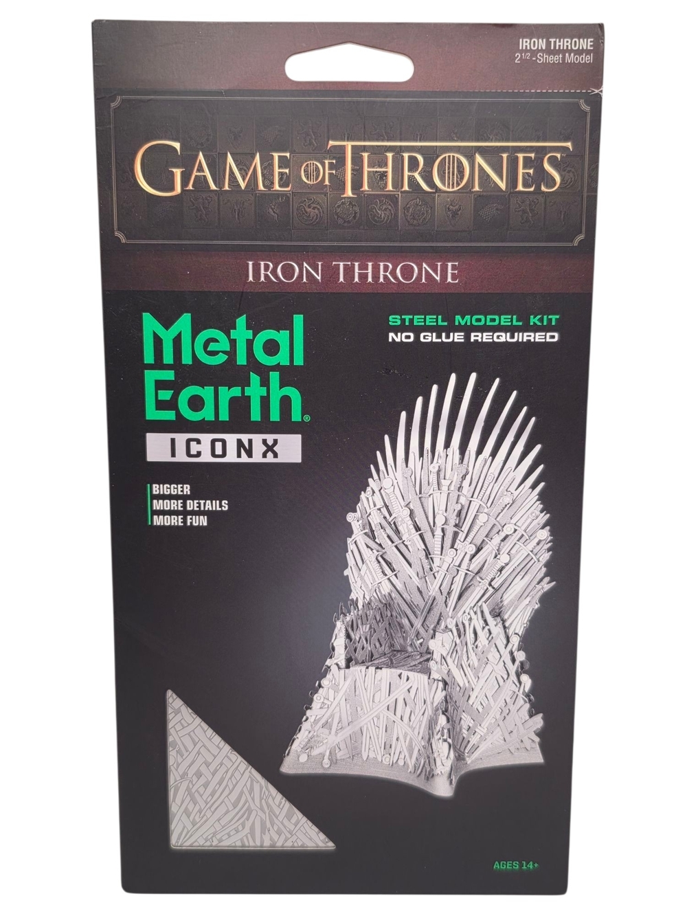 Fascinations Metal Earth ICONX Game of Thrones Iron Throne 3D Metal Model Kit